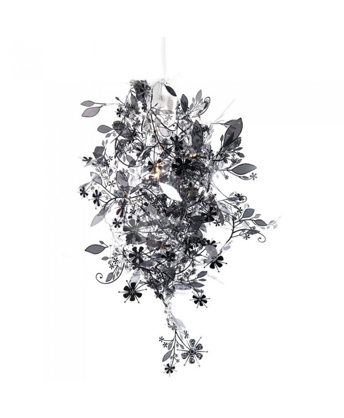 Habitat Tord Boontje's Garland light shade flower lamp pendant chandelier, Black