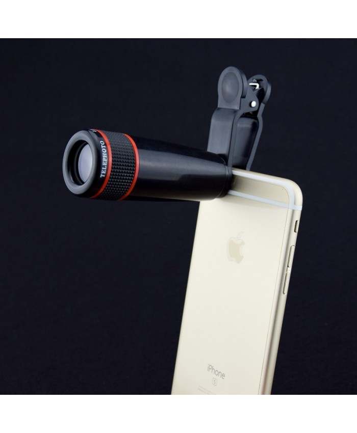 Portable outdoor universal mobile phone telephoto lens camera telescope lens